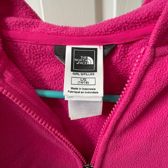 The North face girl’s size Large 14/16 fleece jacket - Picture 2 of 4